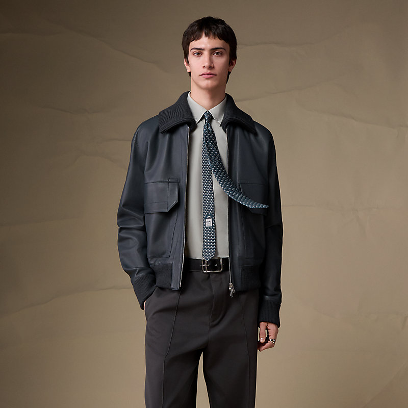 Free Jump tie - Grey | Hermès USA